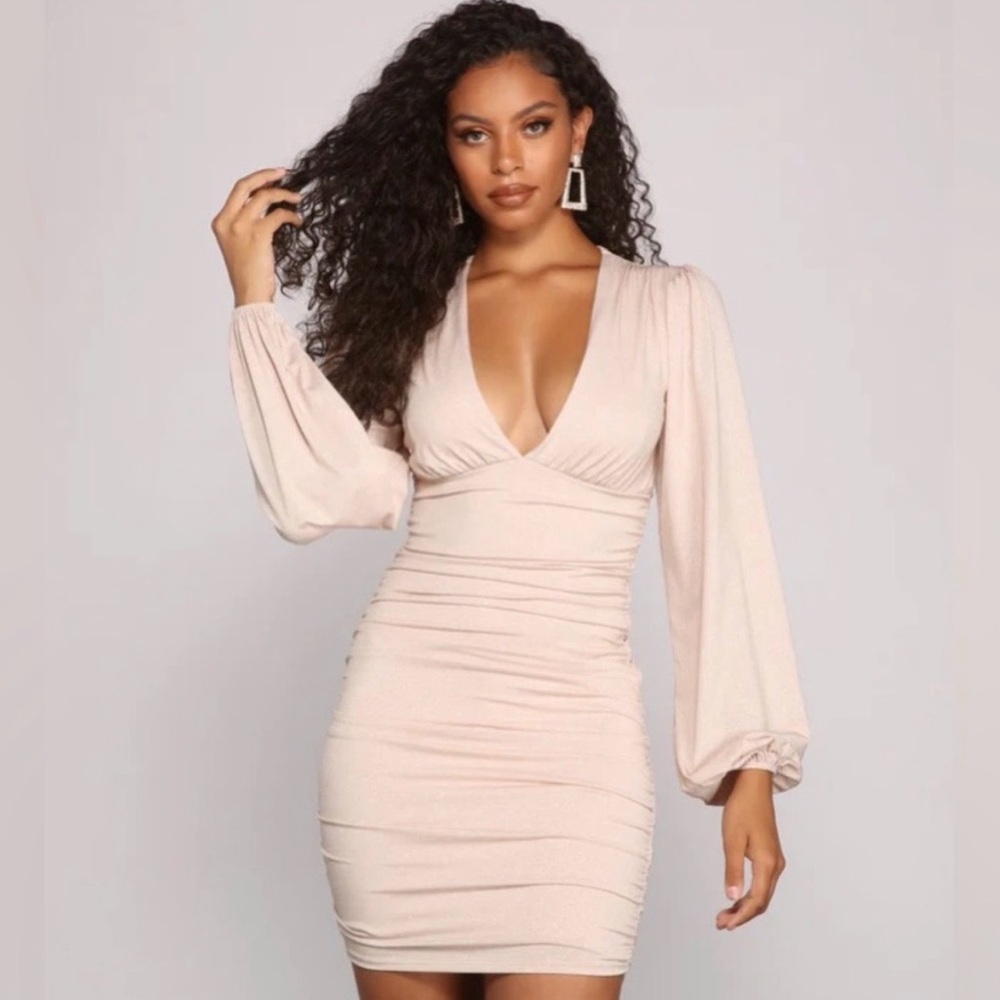 Windsor Pink Long Sleeve Dress